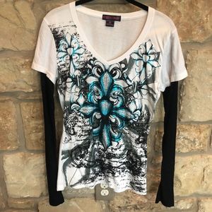 Rock&Roll Cowgirl long sleeve Tshirt